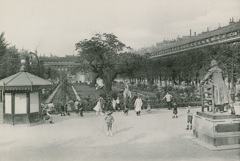 O Jardim do Palais Royal, Jardim do Palais-Royal (fotogravação) de French Photographer