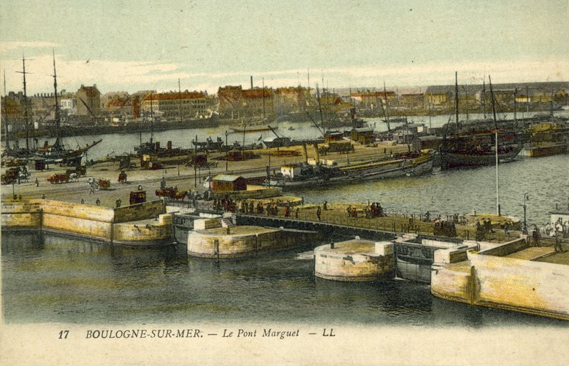 A Ponte Marguet, Boulogne-sur-Mer (foto a cores) de French Photographer