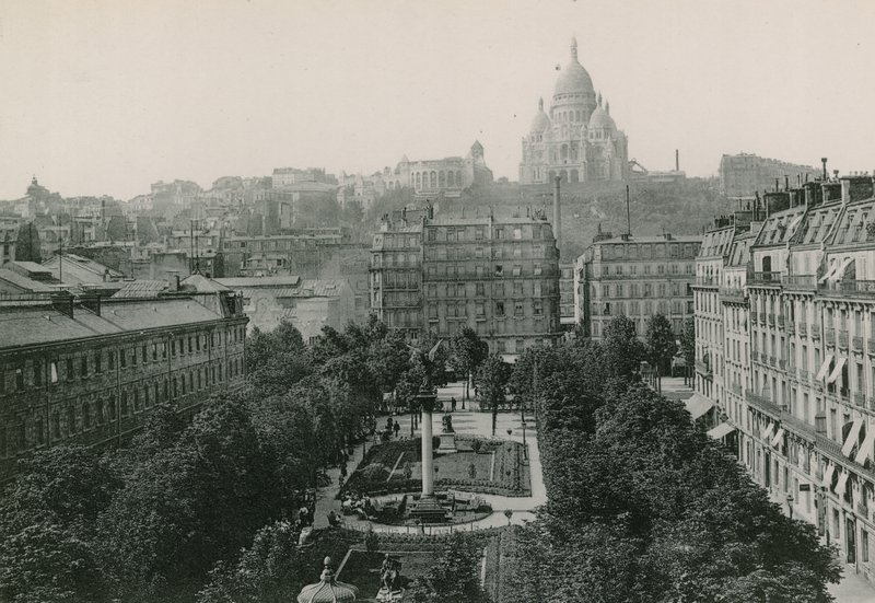 Praça de Antuérpia e o Sagrado Coração, Praça de Antuérpia e o Sagrado Coração (fotogravação) de French Photographer