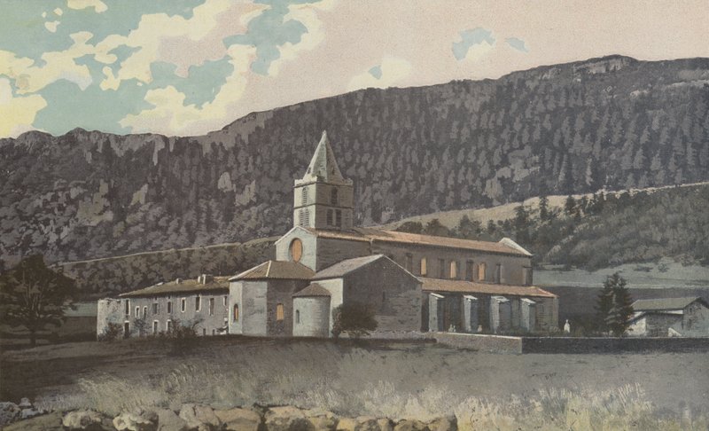 Leoncel, vista da abadia, Cote NE de French Photographer