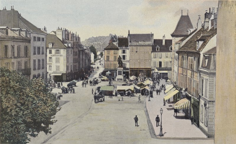 Lons-le-Saulnier, Praça da Liberdade de French Photographer