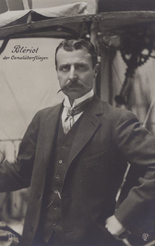 Louis Bleriot, aviador francês (foto a p/b) de French Photographer