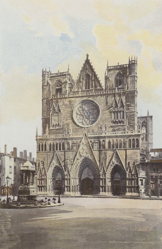 Lyon, Catedral de Saint-Jean, fachada O de French Photographer