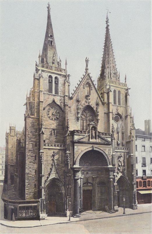 Lyon, st-Nizier, igreja, fachada, ó de French Photographer