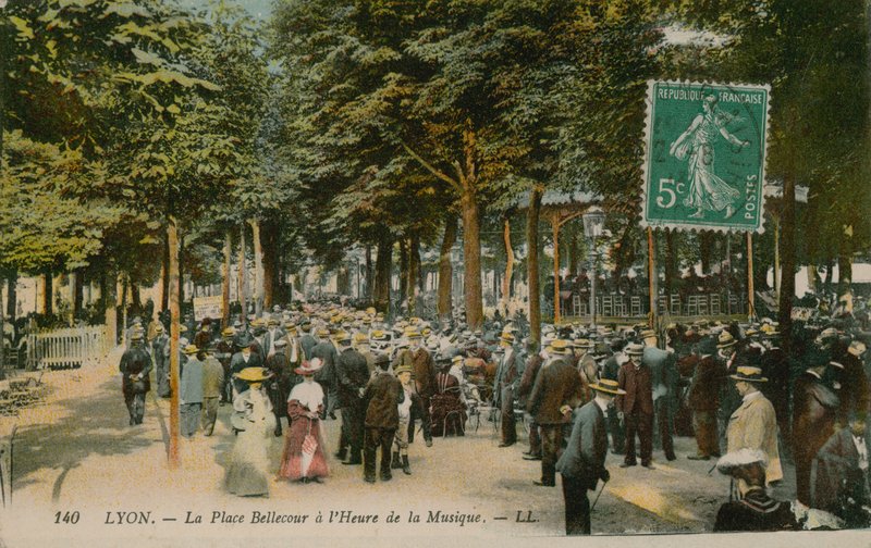 Lyon, coloque Bellecour na hora da música de French Photographer