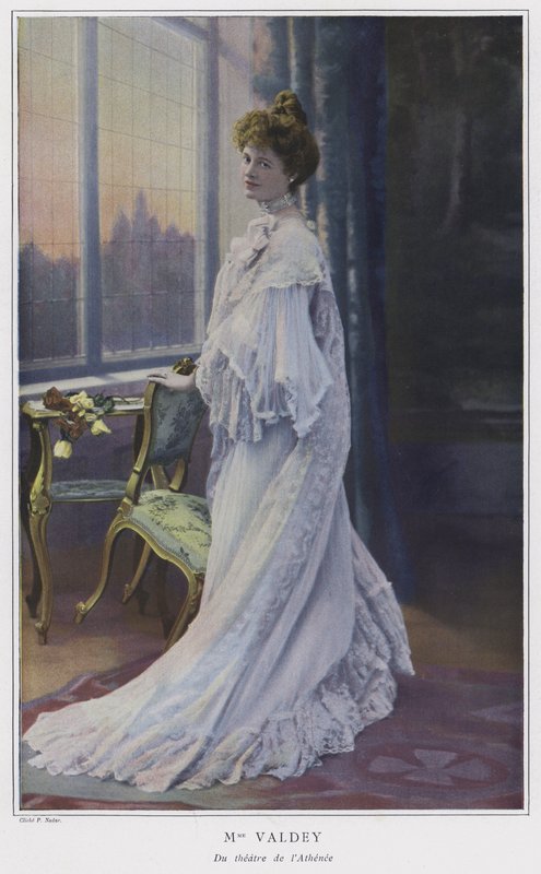 Madame Valdey, atriz francesa (foto colorida) de French Photographer