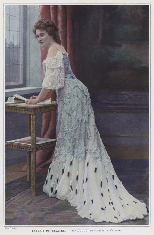 Mademoiselle Duluc, atriz francesa (foto colorida) de French Photographer