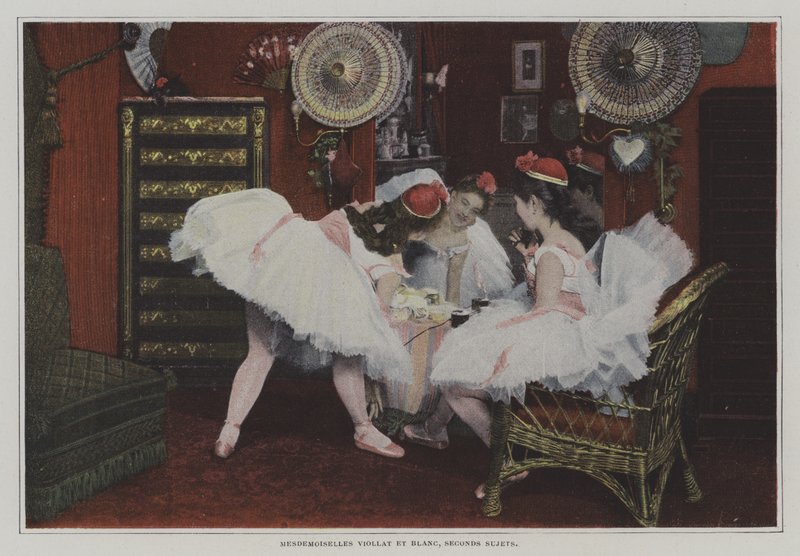 Mademoiselle Viollat e Mademoiselle Blanc, segundo tema (foto a cores) de French Photographer