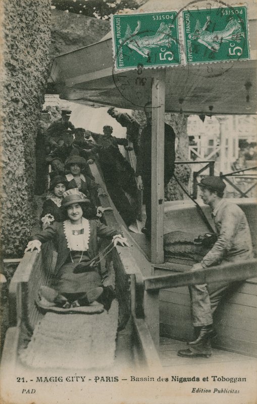 Magic City, Paris, cartão postal enviado em 19 de julho de 1913 de French Photographer