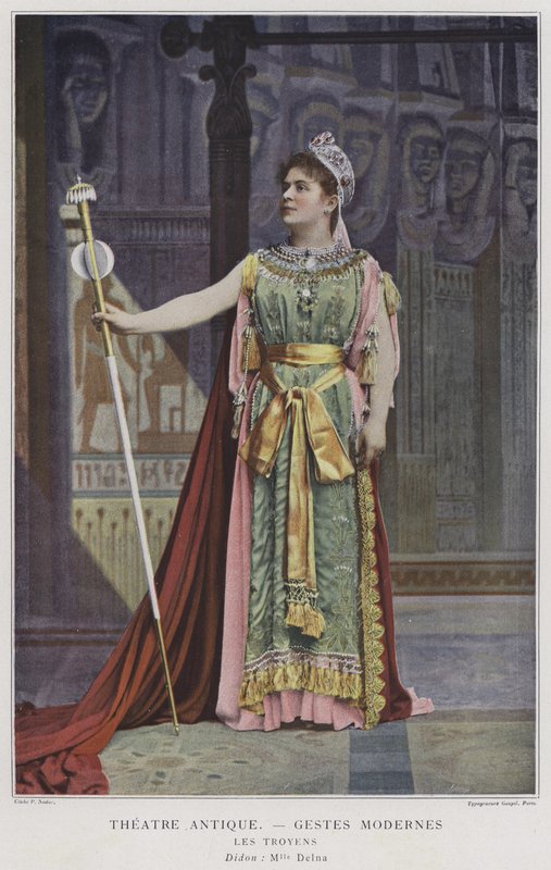 Marie Delna como Dido em Les Troyens (foto colorida) de French Photographer