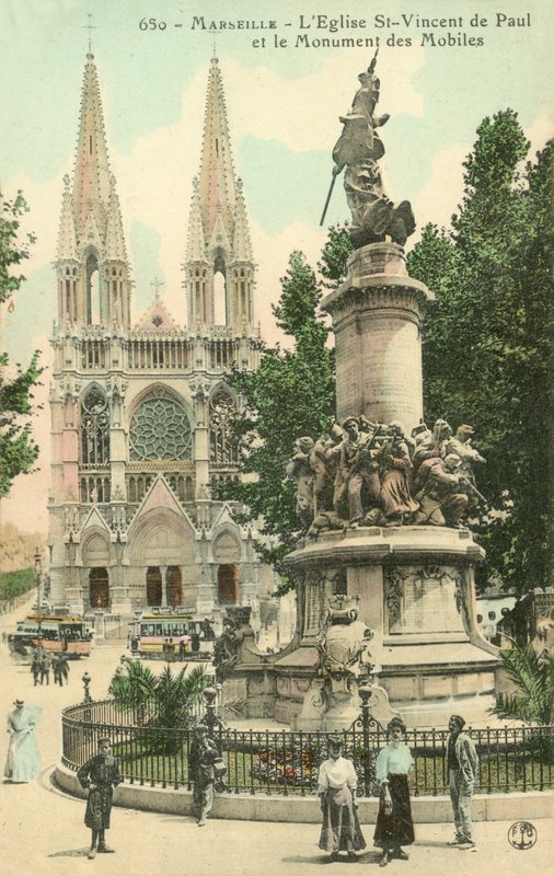 Marselha, LEglist St-Vincent De Paul, o monumento móvel de French Photographer