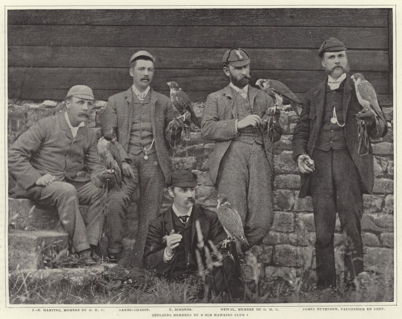 Membros do Old Hawking Club de French Photographer