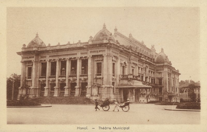 Teatro Municipal, Hanói, Indochina Francesa de French Photographer