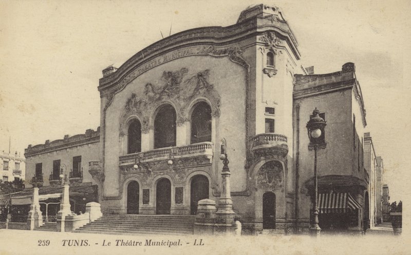 Teatro Municipal, Tunis, Tunísia de French Photographer