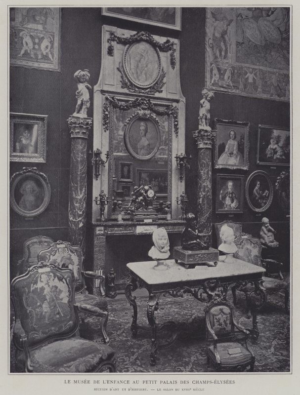 Museu da Infância no Petit Palais no Champs-Elysees, Paris (foto a p/b) de French Photographer