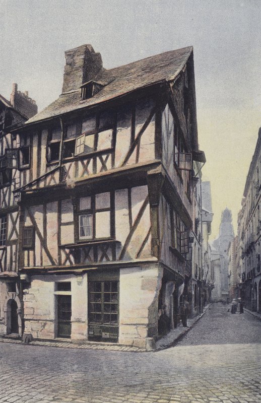 Nantes, casas antigas, rue de la Juiverie de French Photographer