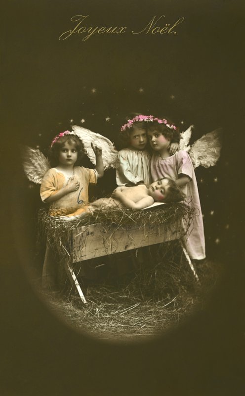 Cartão de Natal da natividade de French Photographer