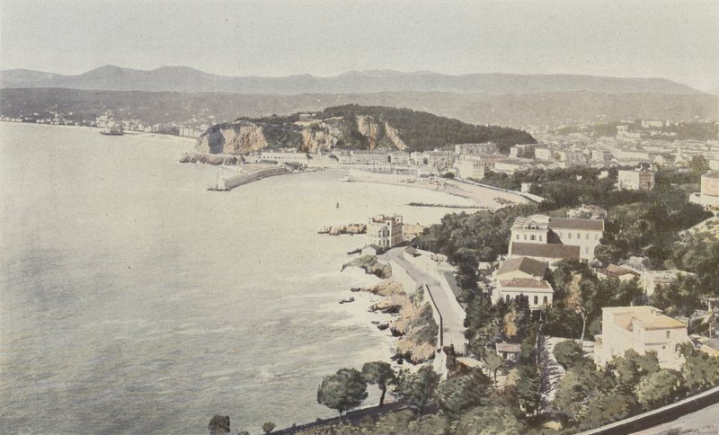 Nice, vista geral, tirada da estrada Villefranche de French Photographer