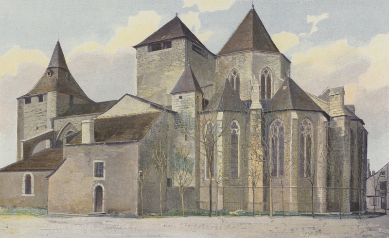 Oloron-Sainte-Marie, Igreja de Santa Maria, junto SE de French Photographer