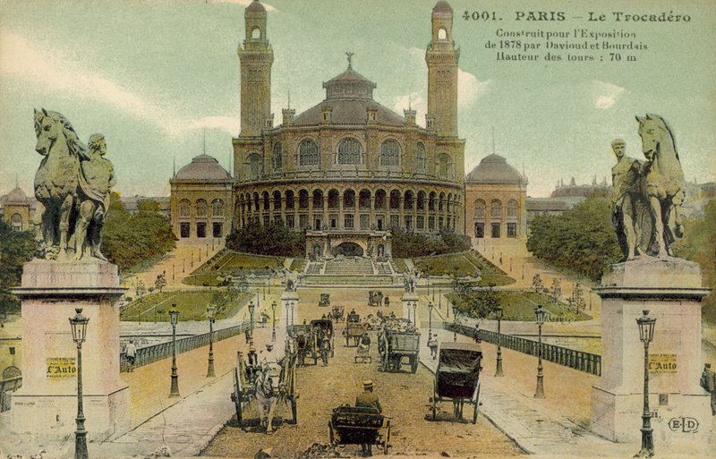 Palais du Trocadero, Paris, início do século XX (cartão postal) de French Photographer