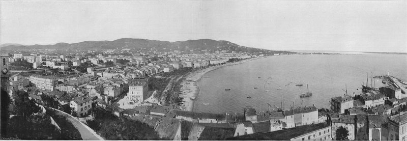 Panorama de Cannes (foto a p/b) de French Photographer