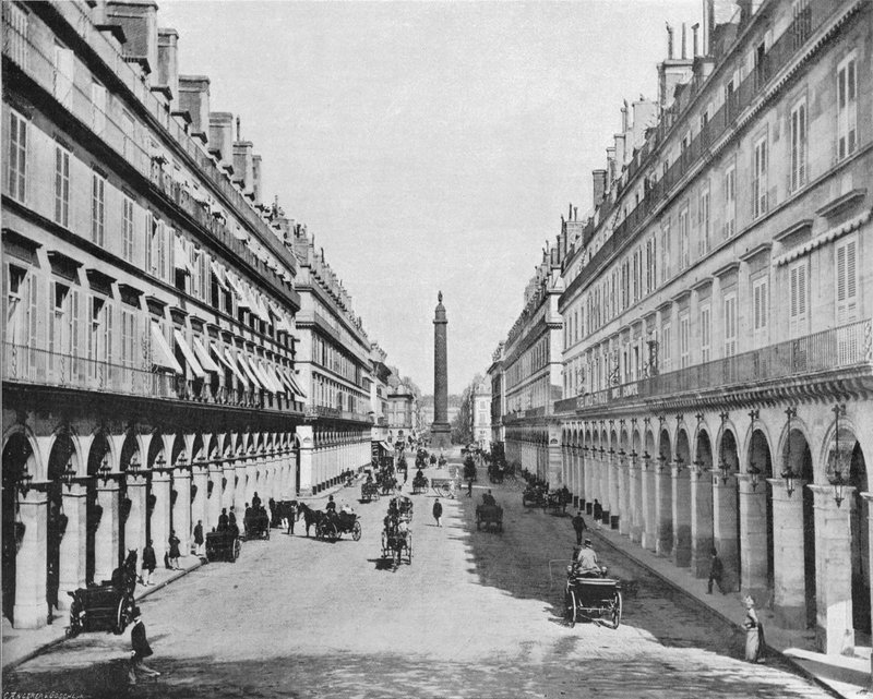 Paris - La Rue Castiglione - La Place Vendome (foto a p/b) de French Photographer