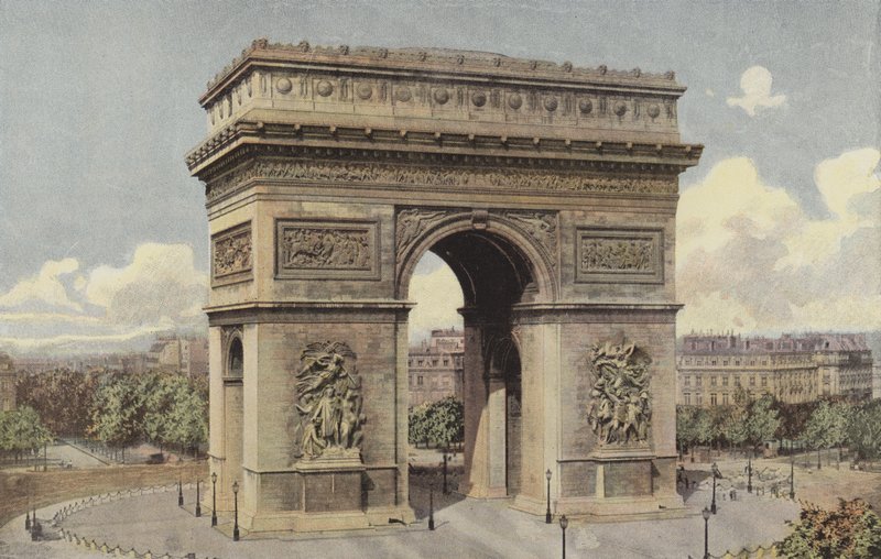 Paris, arco triunfal da estrela de French Photographer
