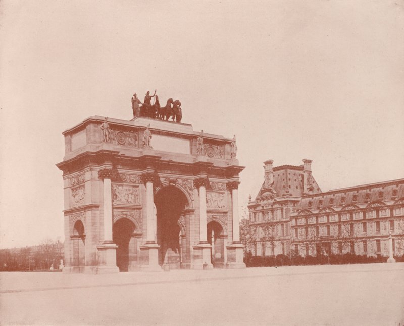 Paris: Arco do Carrossel (foto a p/b) de French Photographer