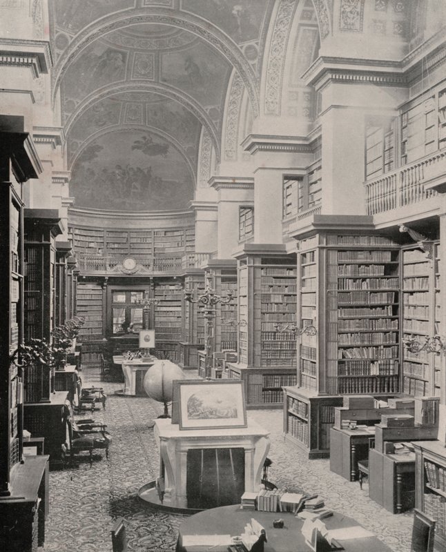 Paris: Bibliotheque de la Câmara de Deputados (foto a p/b) de French Photographer