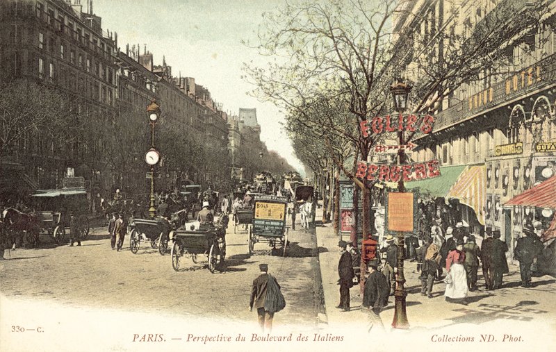 Paris, Boulevard des Italiens (foto a cores) de French Photographer