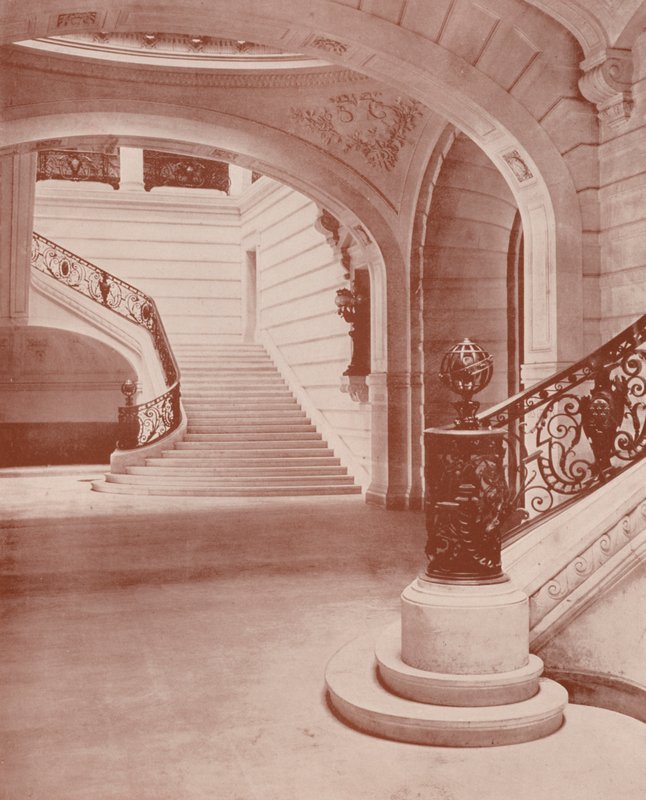Paris: Escalier of the Sorbonne (foto a p/b) de French Photographer