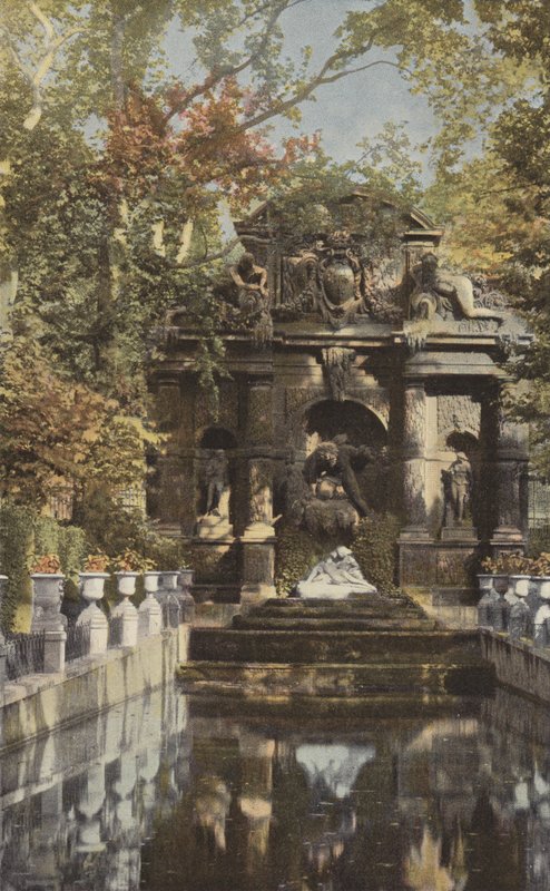 Paris, Medici Fountain no Jardim do Luxemburgo de French Photographer