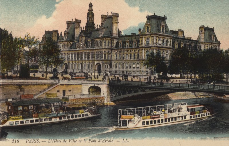 Paris, O Hotel De Ville, O Pont dArcole de French Photographer
