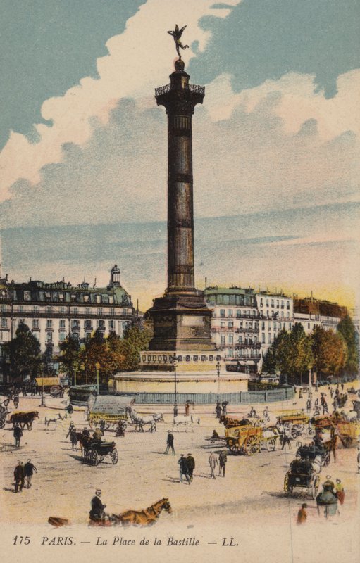 Paris, a Place De La Bastille de French Photographer