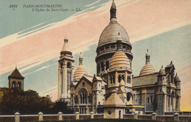 Paris, montmartre, a, igreja, de, a, coração sagrado de French Photographer