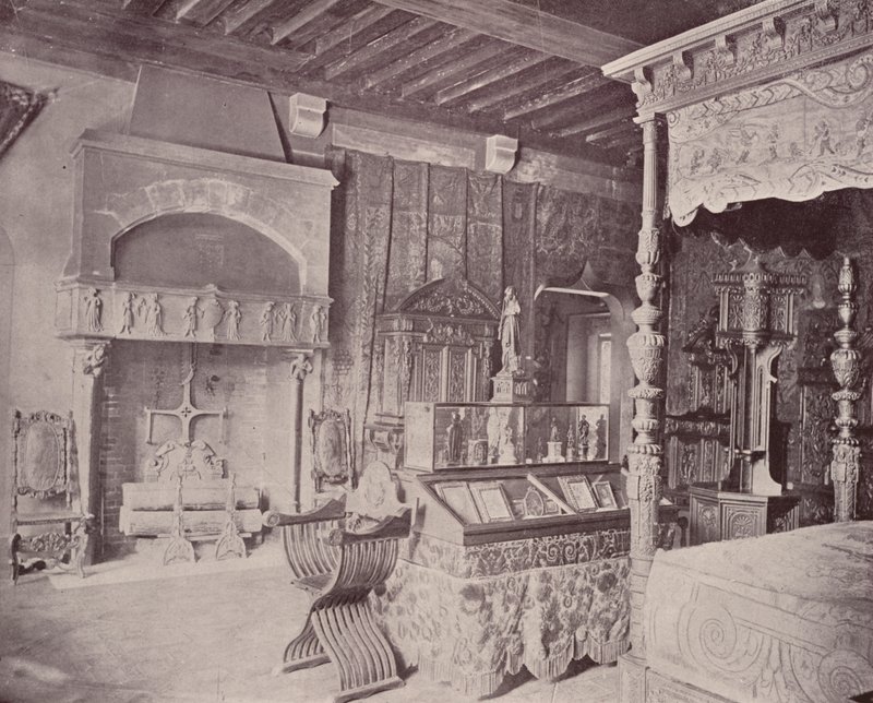 Paris: Quarto de Francisco I, Musee Cluny (foto a p/b) de French Photographer
