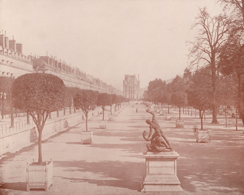 Paris: The Orangerie, Tuileries Garden (foto a p/b) de French Photographer