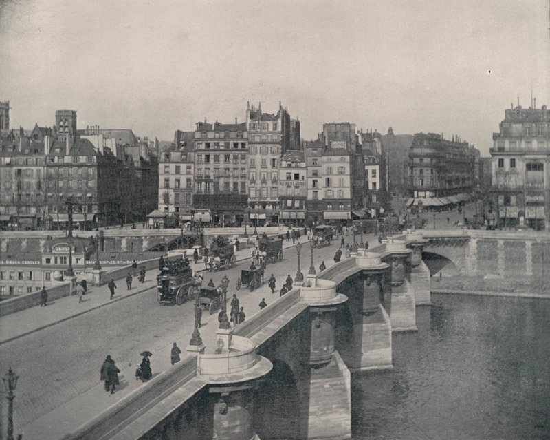 Paris: A Pont Neuf, ou Ponte Nova (foto a p/b) de French Photographer