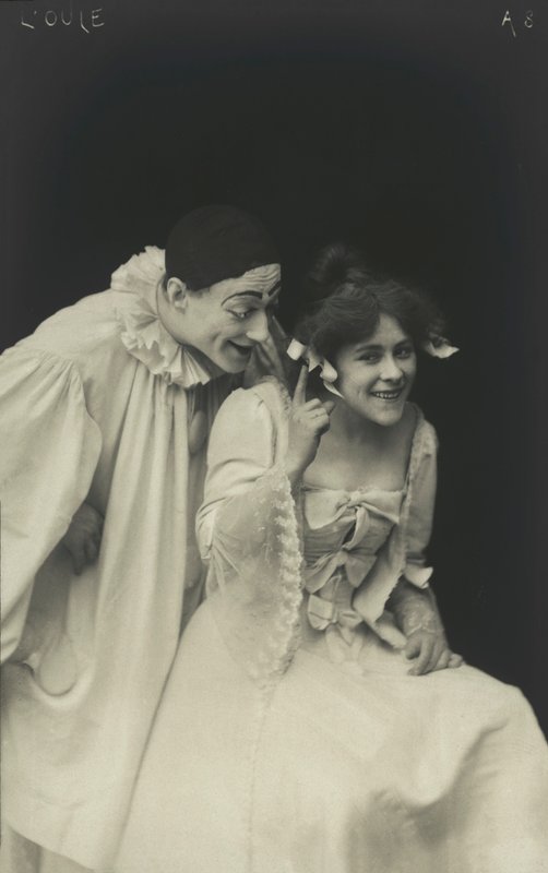 Pierrot (fotografia a preto e branco) de French Photographer