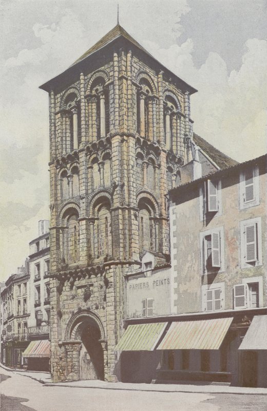 Poitiers, igreja de Saint-Porchaire, torre sineira de French Photographer