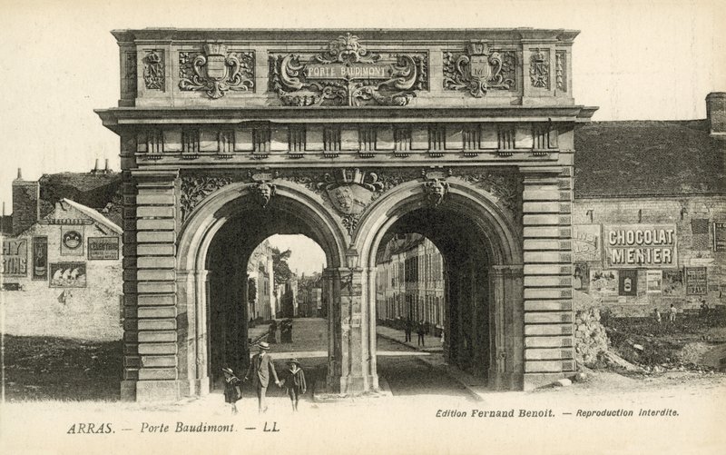 Porte Baudimont, Arras (foto a p/b) de French Photographer