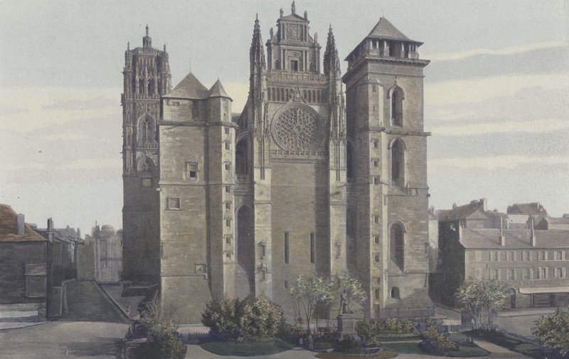 Rodez, Cathedrale, Facade O  de French Photographer