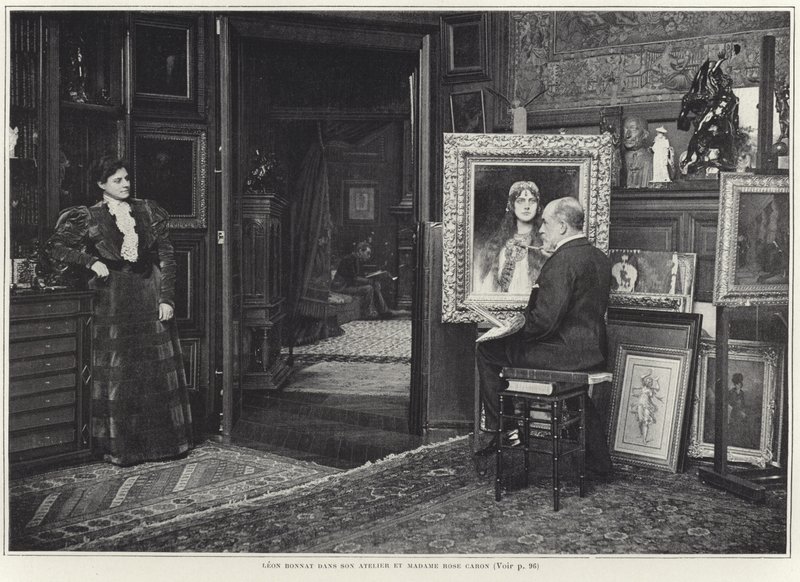 Rose Caron ter seu retrato pintado por Leon Bonnat de French Photographer
