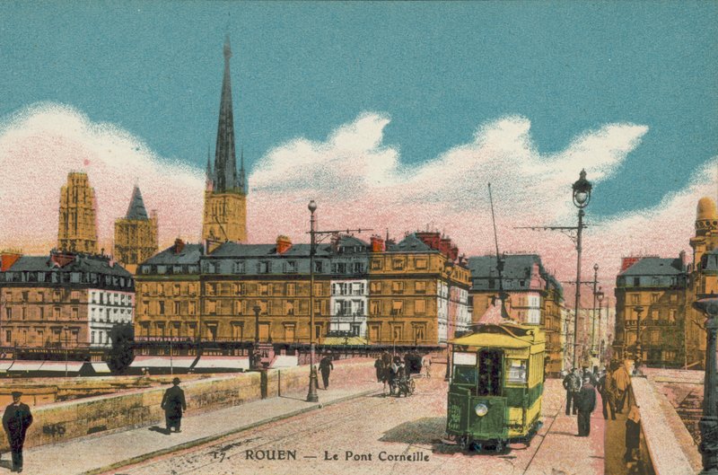 Rouen: Ponte Corneille (fotografia a cores) de French Photographer