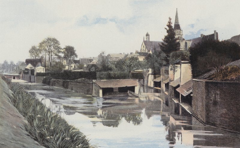 Saint-Calais, Lavanderia na beira do rio de French Photographer