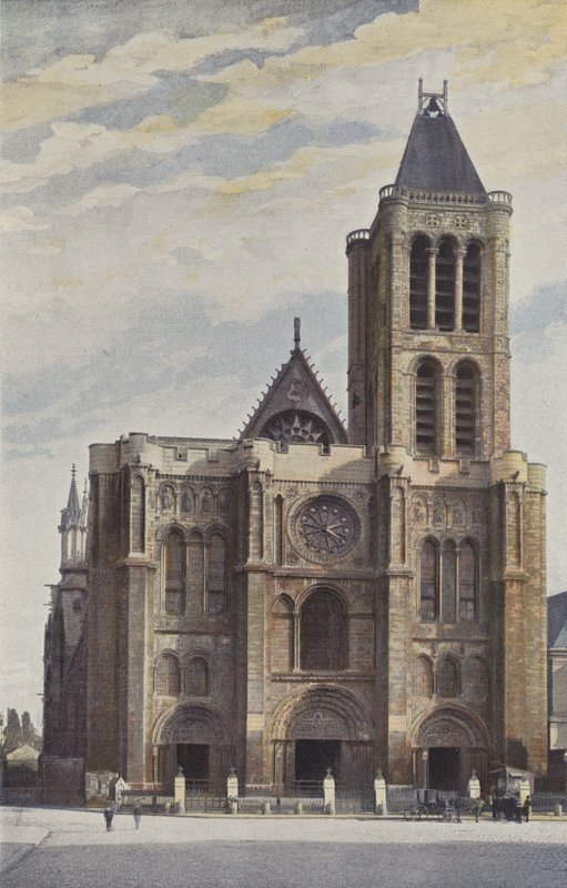 Saint-Denis, Fachada da Igreja da Abadia de French Photographer