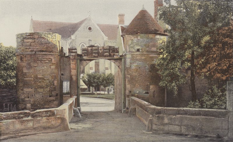 Saint-Jean-aux-Bois, Entrada da Abadia (Floresta de Compiegne) de French Photographer