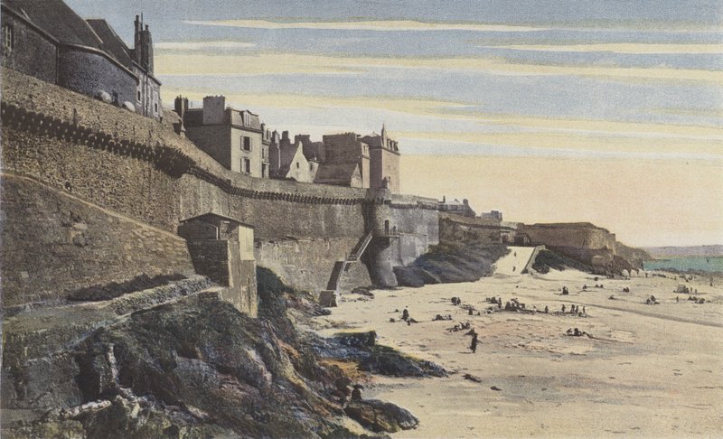 Saint-Malo, As muralhas, parte ocidental (século XIIIe) de French Photographer