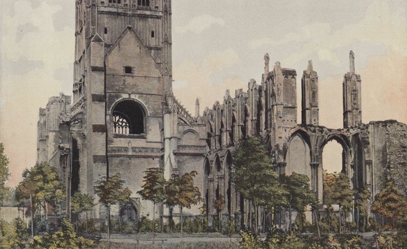 Saint-Omer, ruínas da abadia de Saint-Bertin de French Photographer
