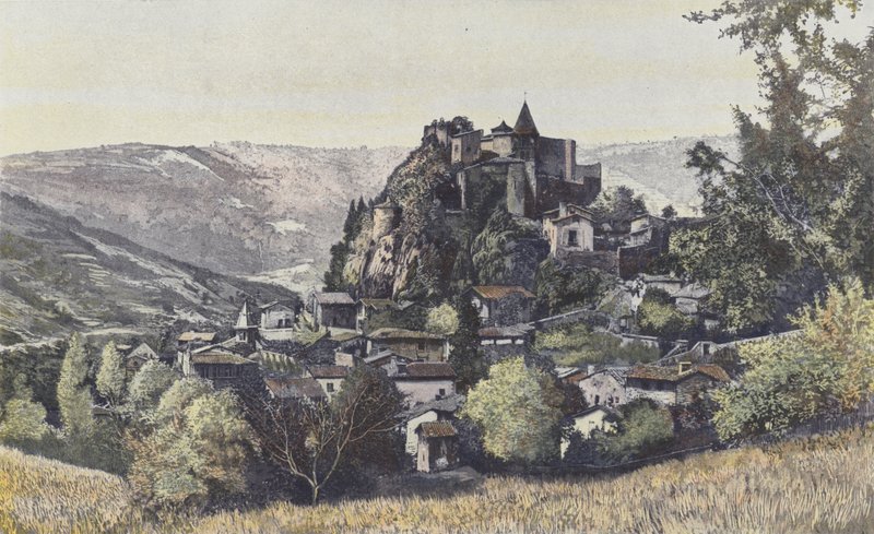 Saint-Paul-en-Cornillon, Vista da aldeia de Cornillon de French Photographer